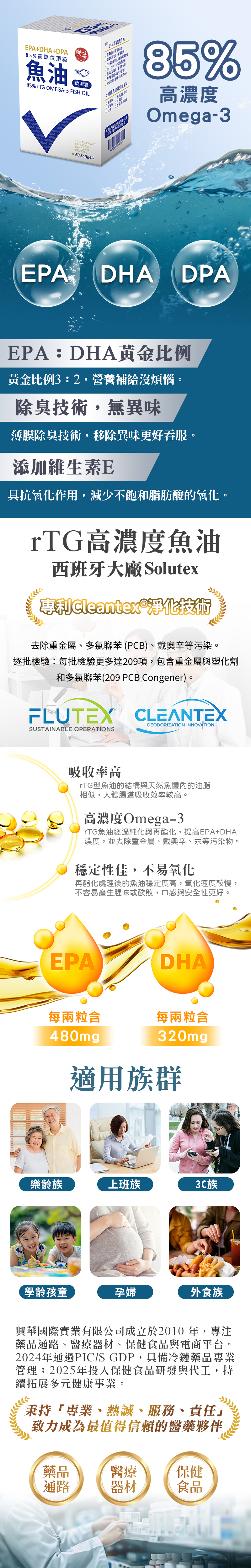 85%高單位頂級魚油